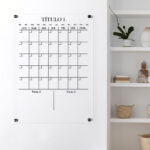 Pizarra Acrílica Transparente 45x60 Modelo Luna