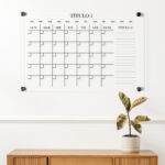 Pizarra Acrílica Transparente 90x60 Modelo Rita