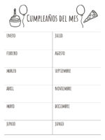 PIZARRA MAGNETICA 28X36 - CUMPLEAÑOS - Imagen 2