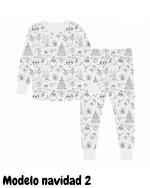 Pijama manga larga para colorear - Imagen 2