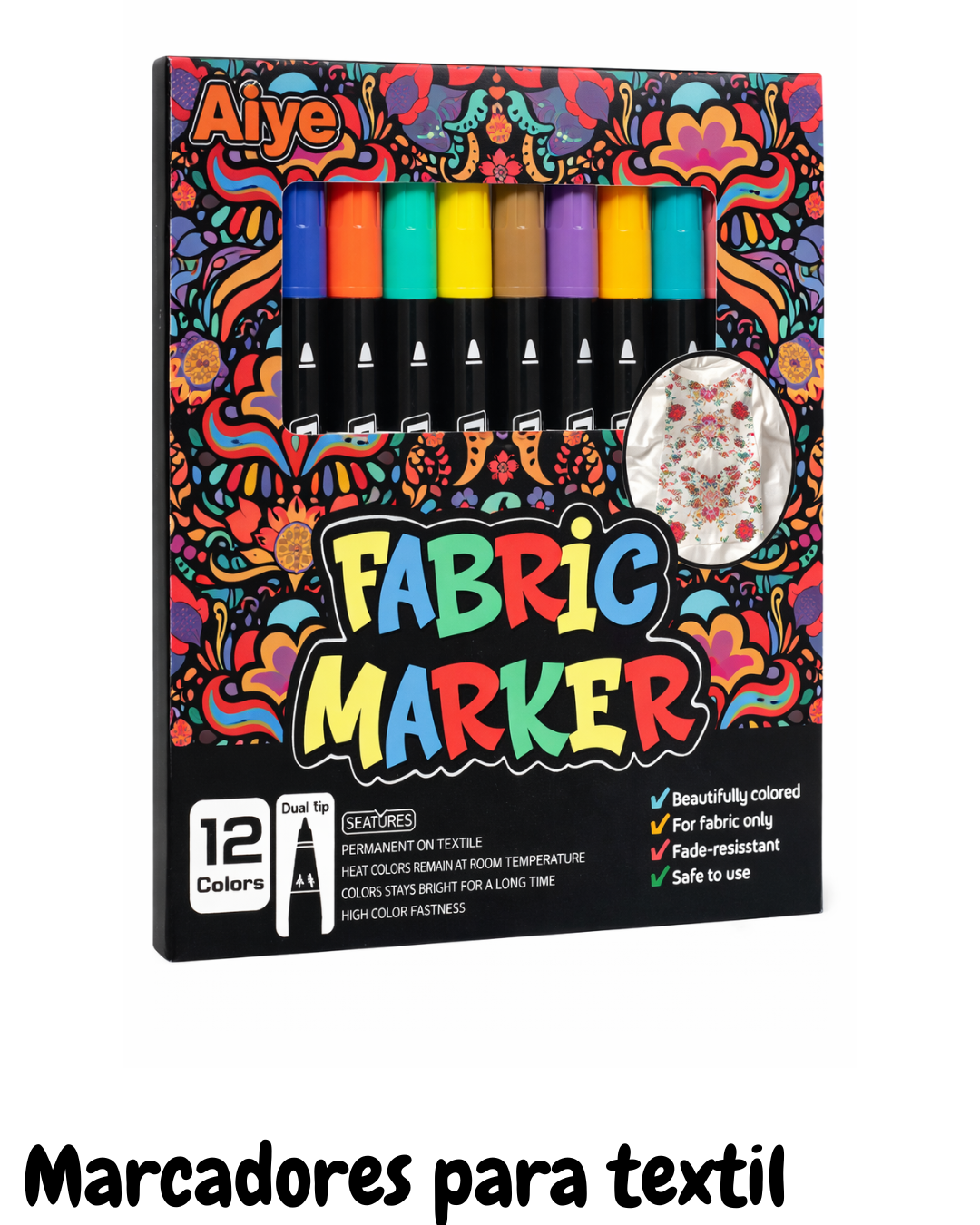 Marcadores para Textil – Colores Permanentes