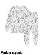 Pijama manga larga para colorear - Imagen 7