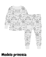 Pijama manga larga para colorear - Imagen 5